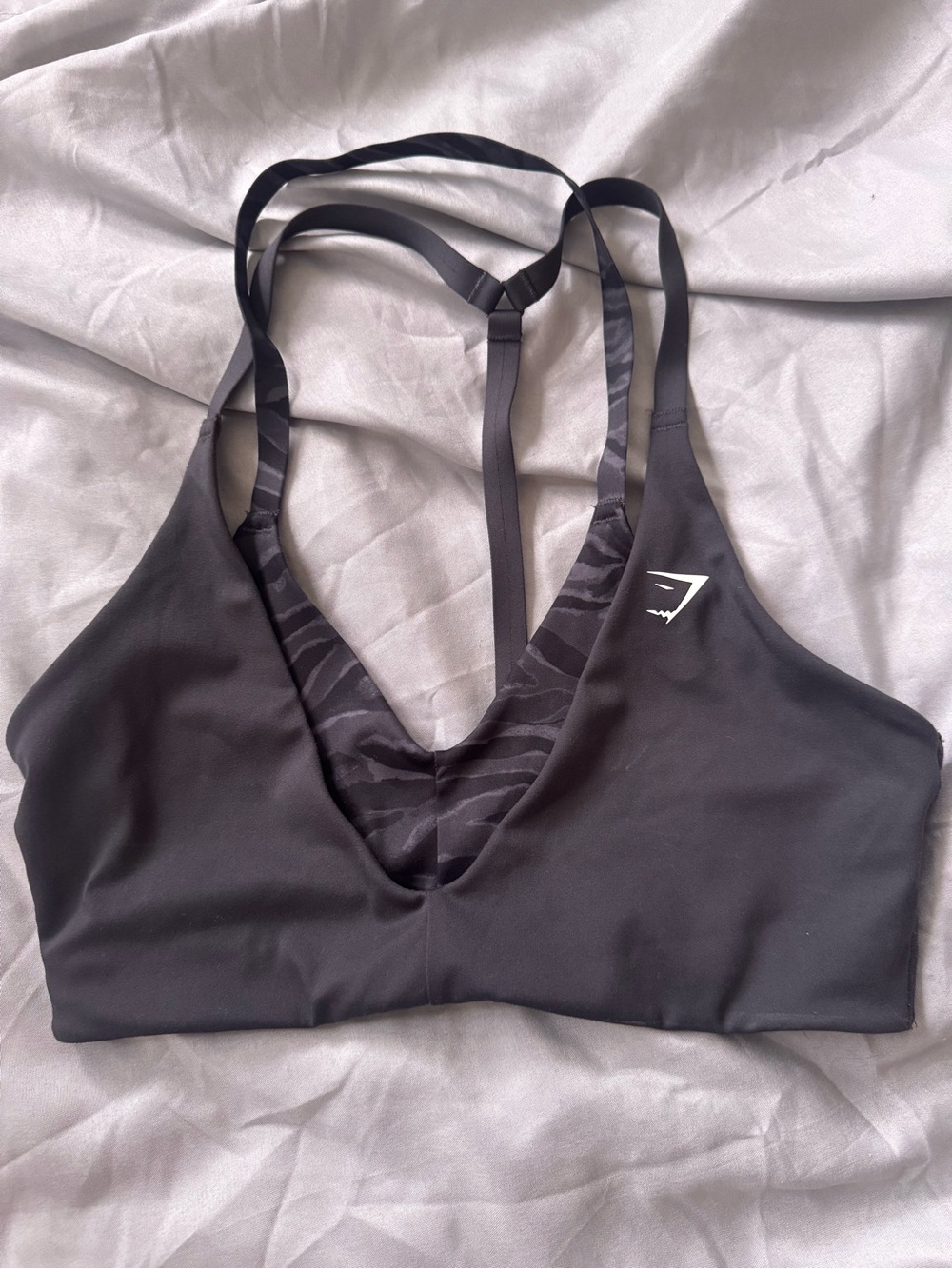 Gymshark Black Strappy Sports Bra